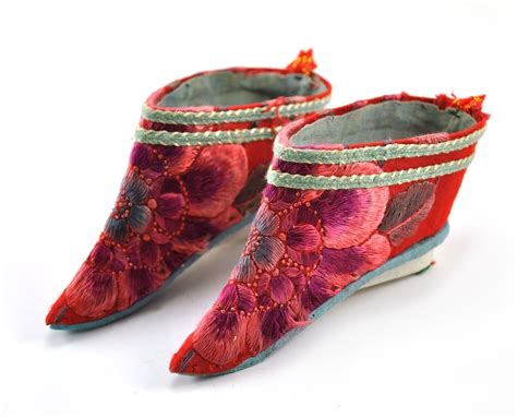 fake foot binding shoes|chinese bound foot shoes.